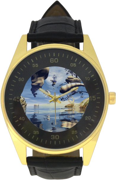 Surreal Nautical Wristwatch PNG Image