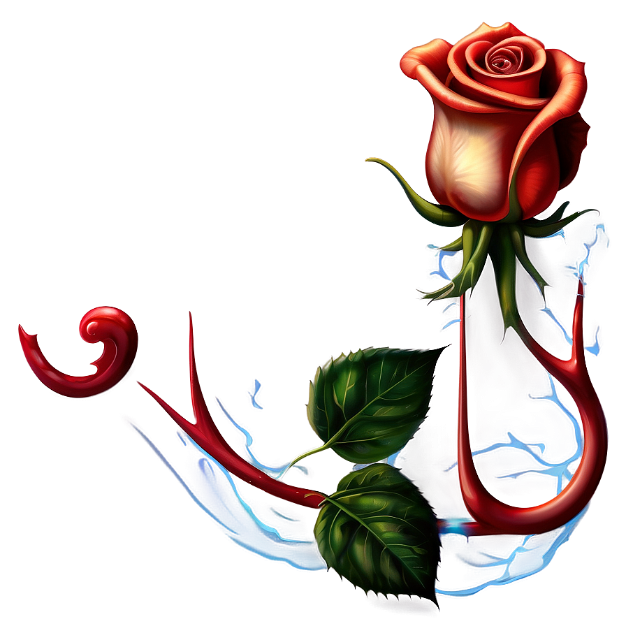 Surreal Rose Tattoo Blueprint Png Lmv PNG Image