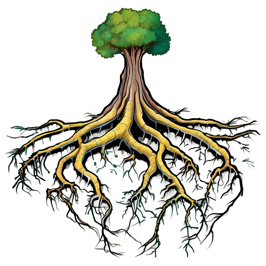 Surreal Tree Roots Concept Png Mqy24 PNG Image