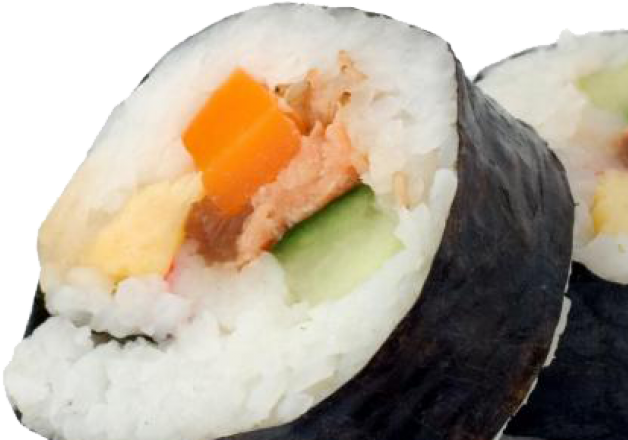 Sushi Roll Closeup PNG Image