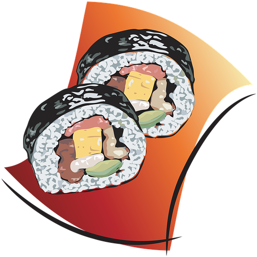 Sushi Rolls Illustration.png PNG Image