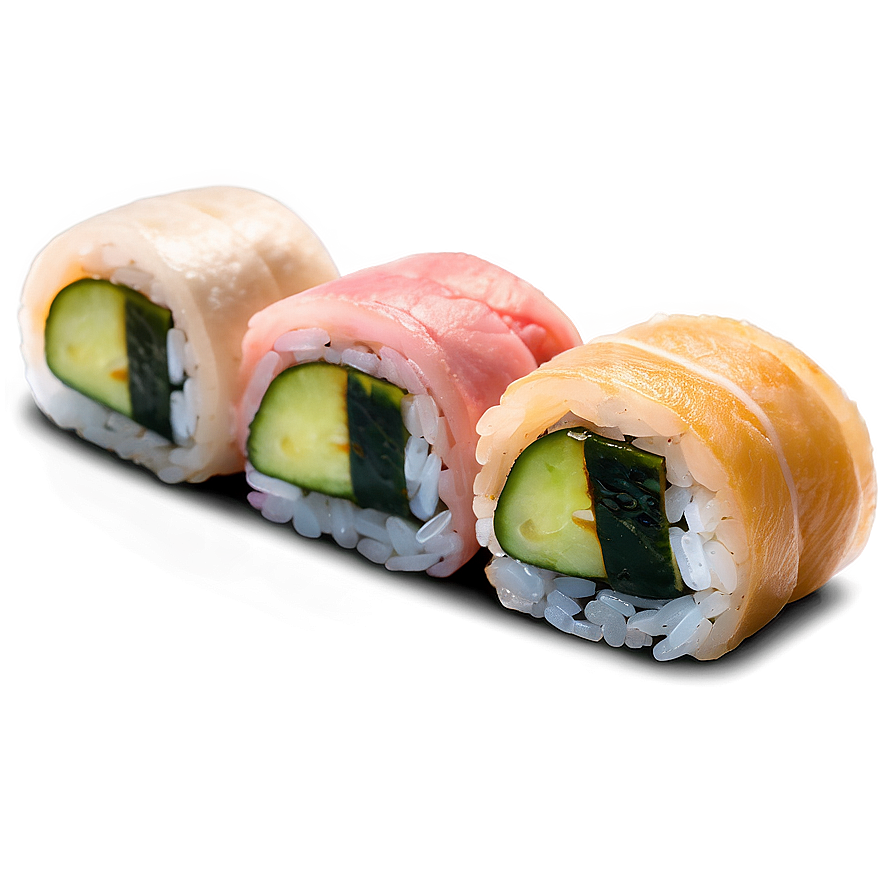 Sushi With Pickled Radish Png Dxi PNG Image