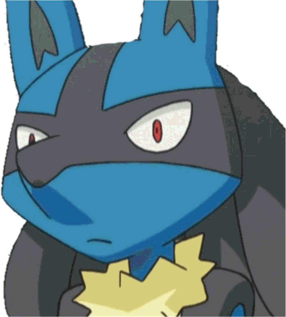 Suspicious Lucario Meme PNG Image