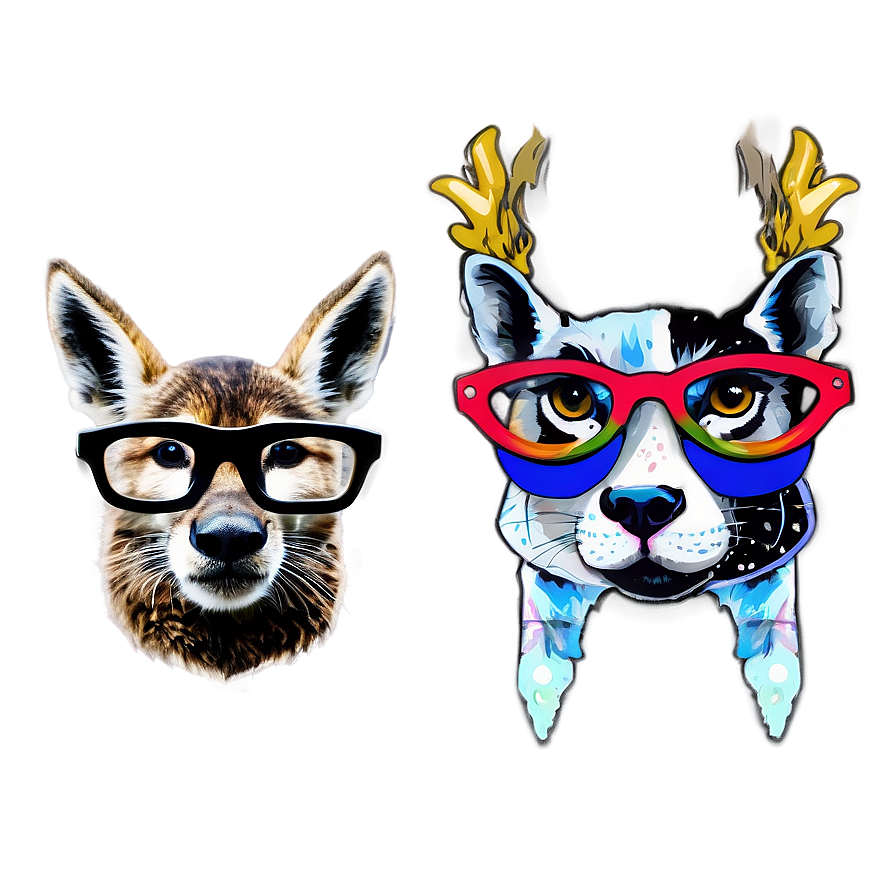 Swag Glasses On Animals Png 20 PNG Image