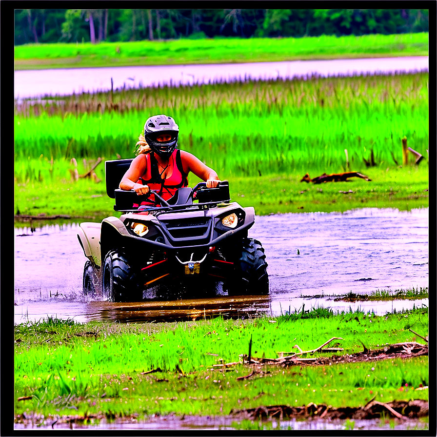 Swamp Atv Ride Png 06122024 PNG Image