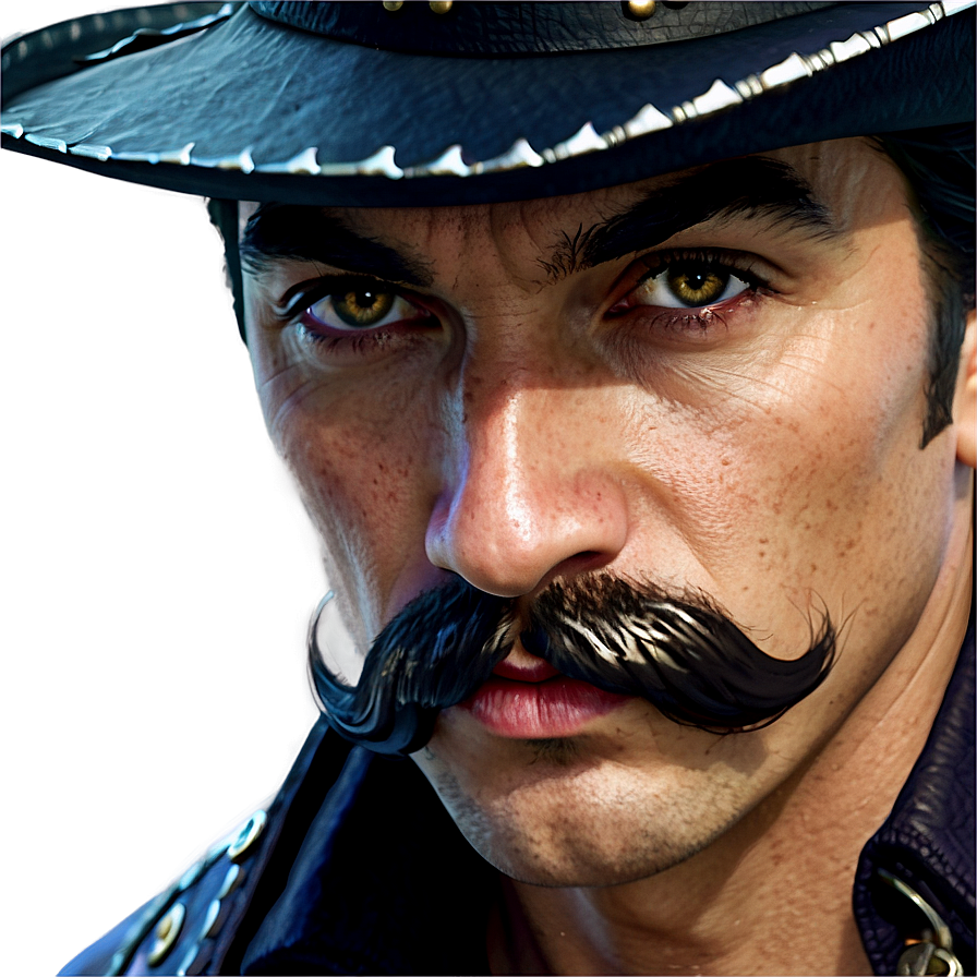 Swashbuckling Swordsman Mustache Png Qrm13 PNG Image