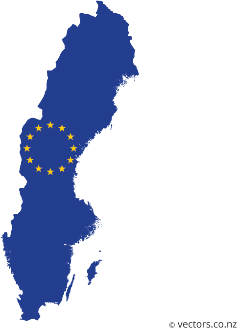 Sweden E U Map Vector PNG Image