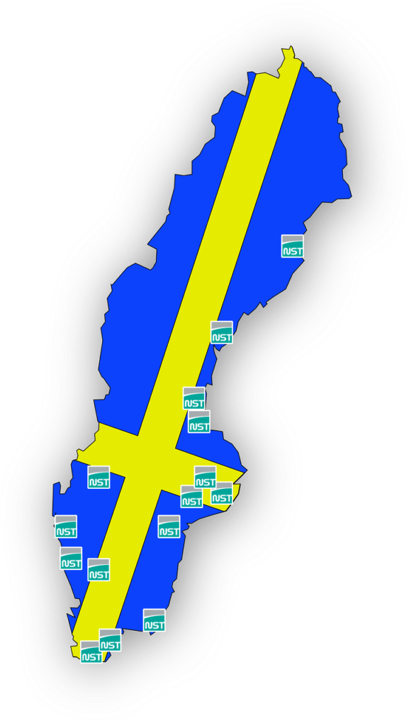 Sweden Map Flag Overlay PNG Image