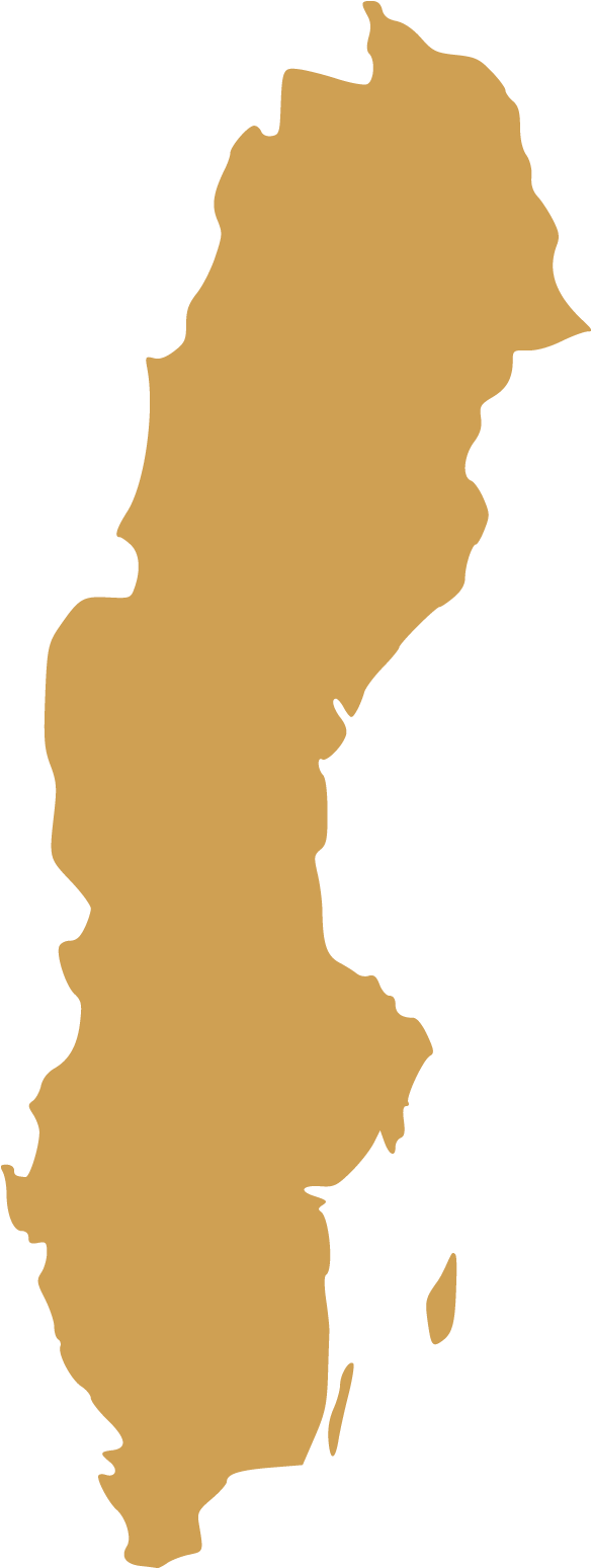 Sweden Map Silhouette PNG Image