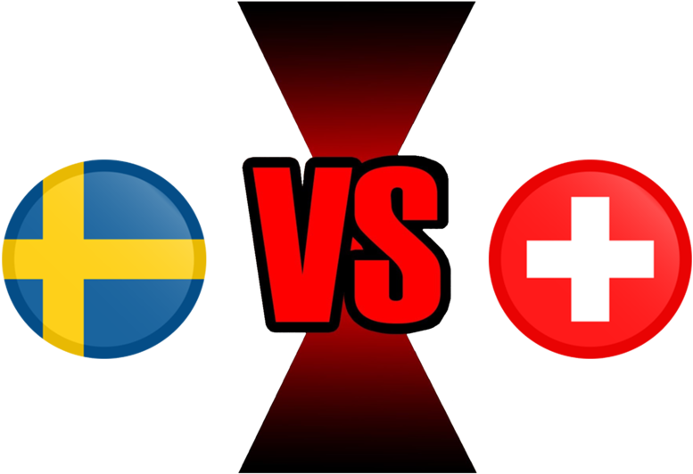 Sweden Versus Switzerland Graphic PNG Image