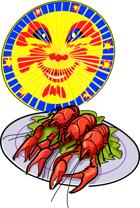 Swedish Crayfish Party Illustration PNG Image