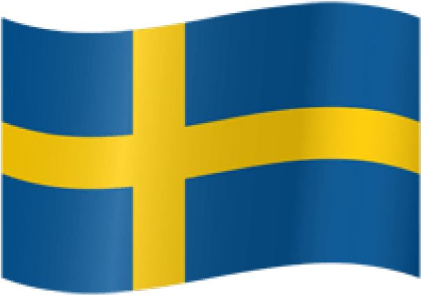 Swedish Flag Waving PNG Image