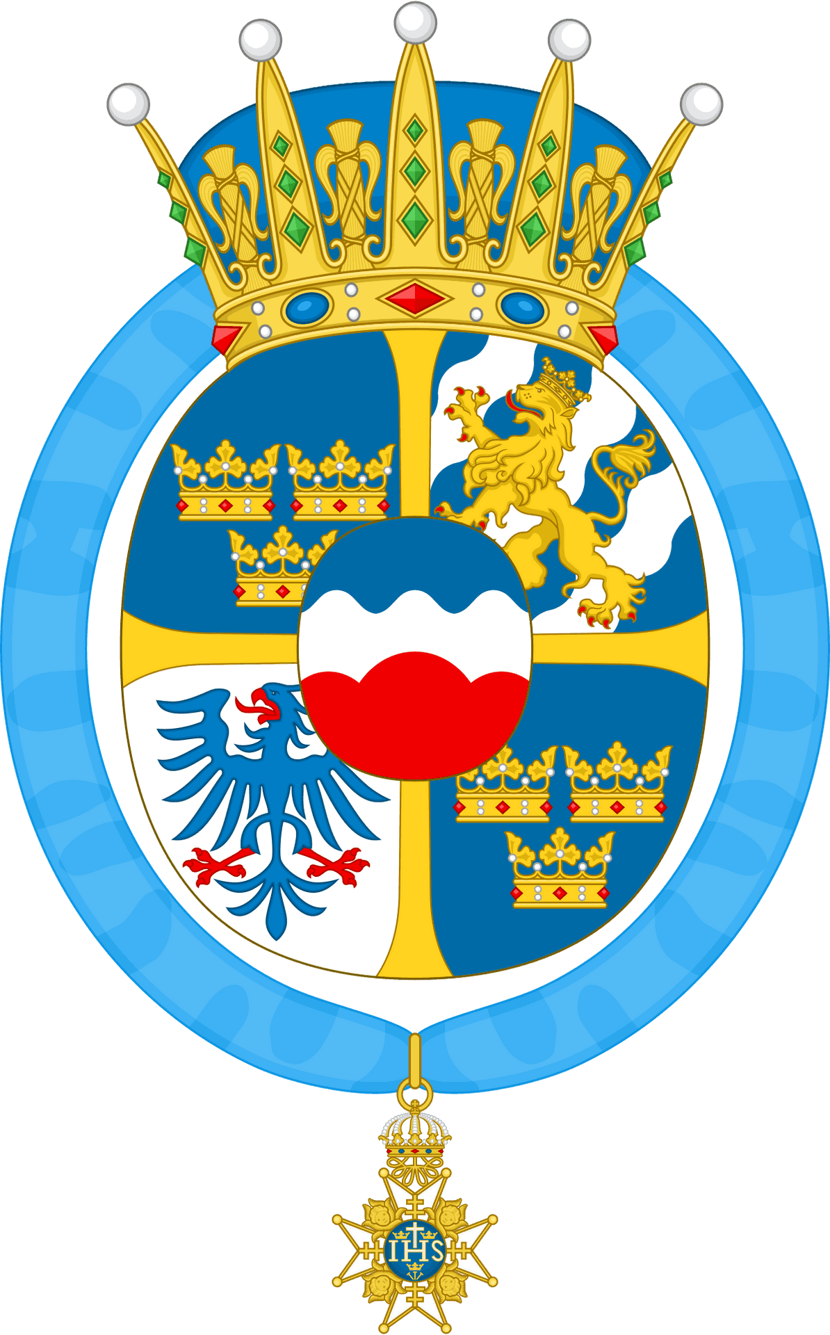 Swedish Royal Coatof Arms PNG Image