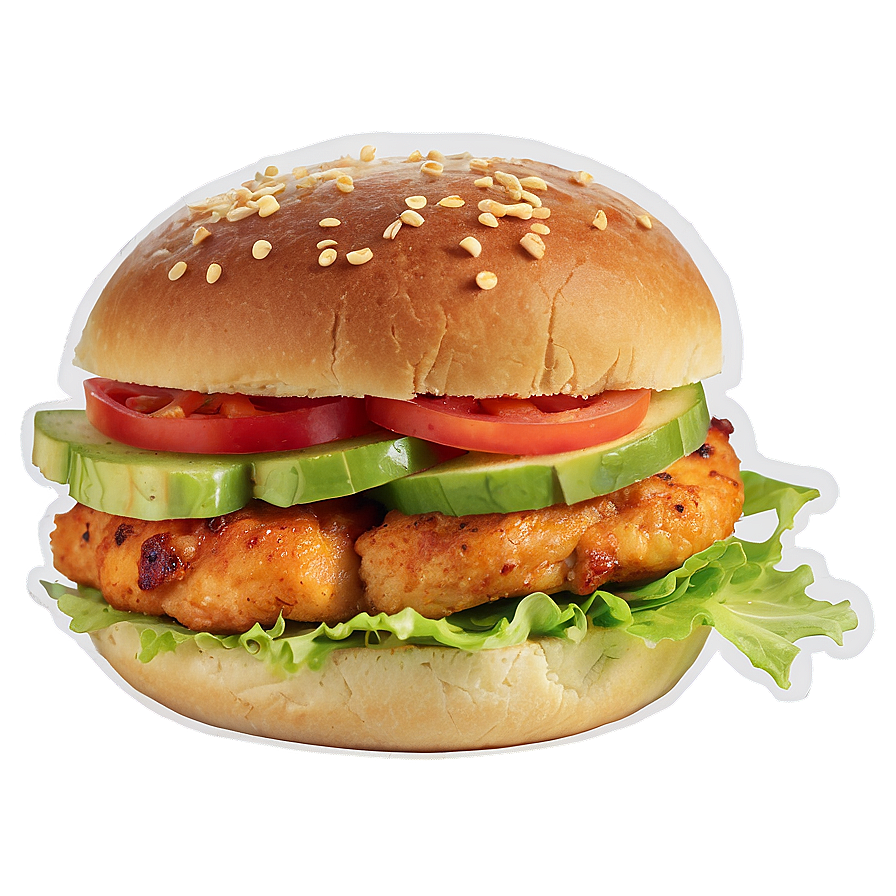 Sweet And Spicy Chicken Sandwich Png 06132024 PNG Image