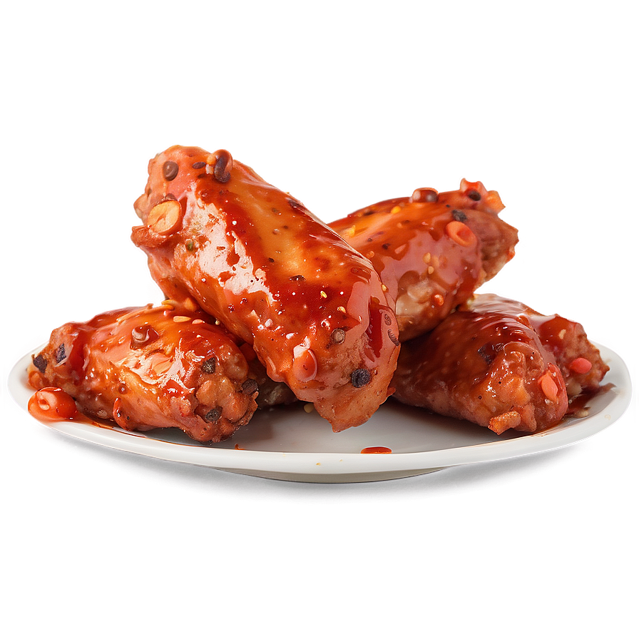 Sweet And Spicy Hot Wings Png 06282024 PNG Image