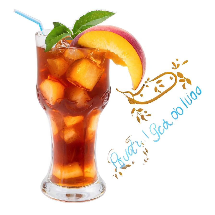 Sweet Peach Iced Tea Png 06242024 PNG Image