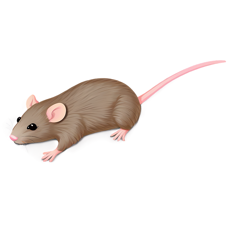 Sweet Rat Illustration Png Juc PNG Image