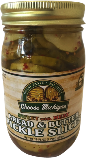 Sweetand Spicy Pickle Slices Jar PNG Image