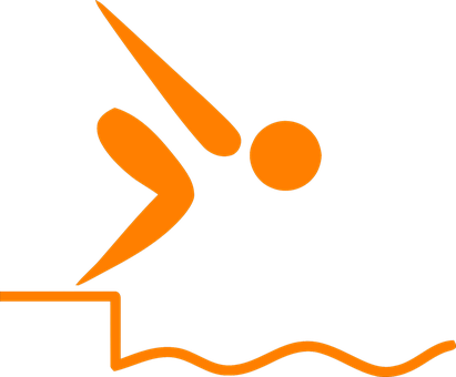 Swimmer Diving Icon PNG Image