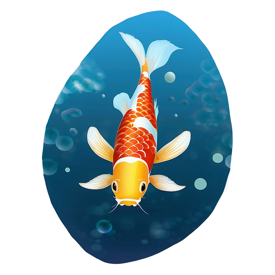 Swimming Koi Silhouette Png Feq53 PNG Image