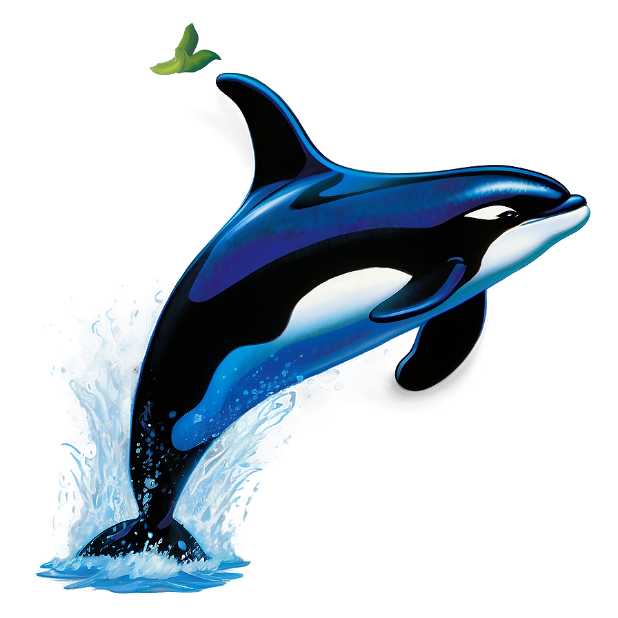 Swimming Orca Whale Graphic Png 68 PNG Image