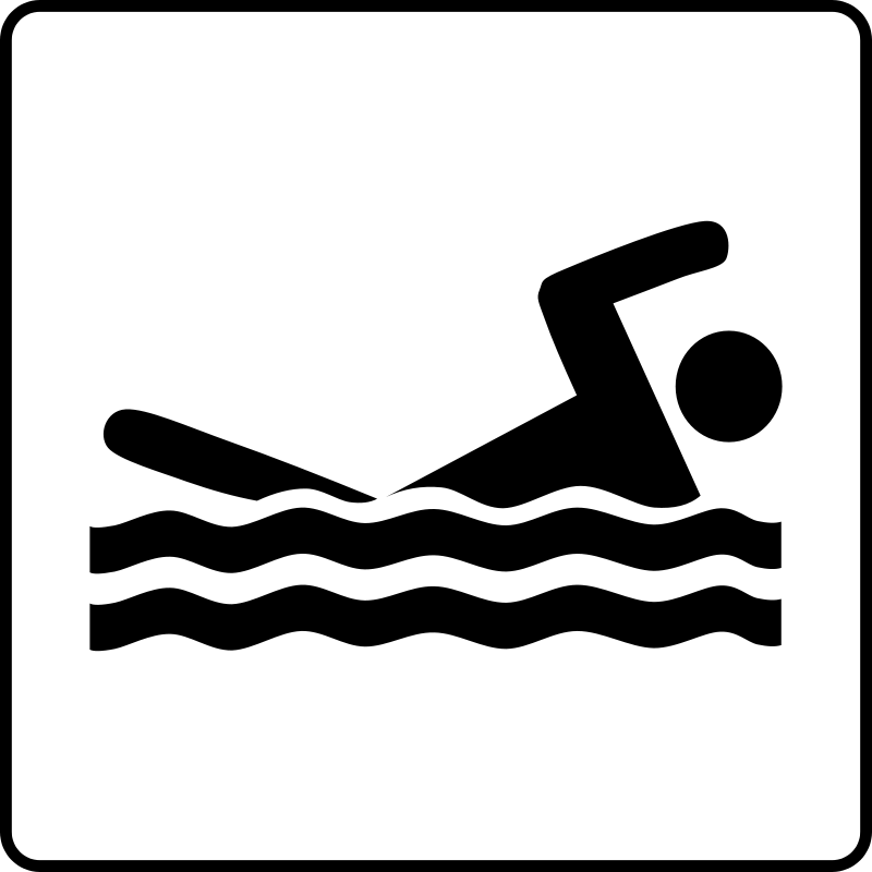 Swimming Symbol Icon PNG Image