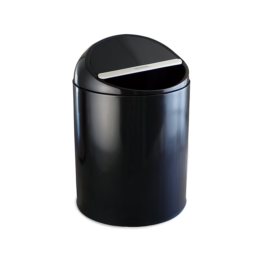 Swing Lid Bin Glossy Black Png 06242024 PNG Image