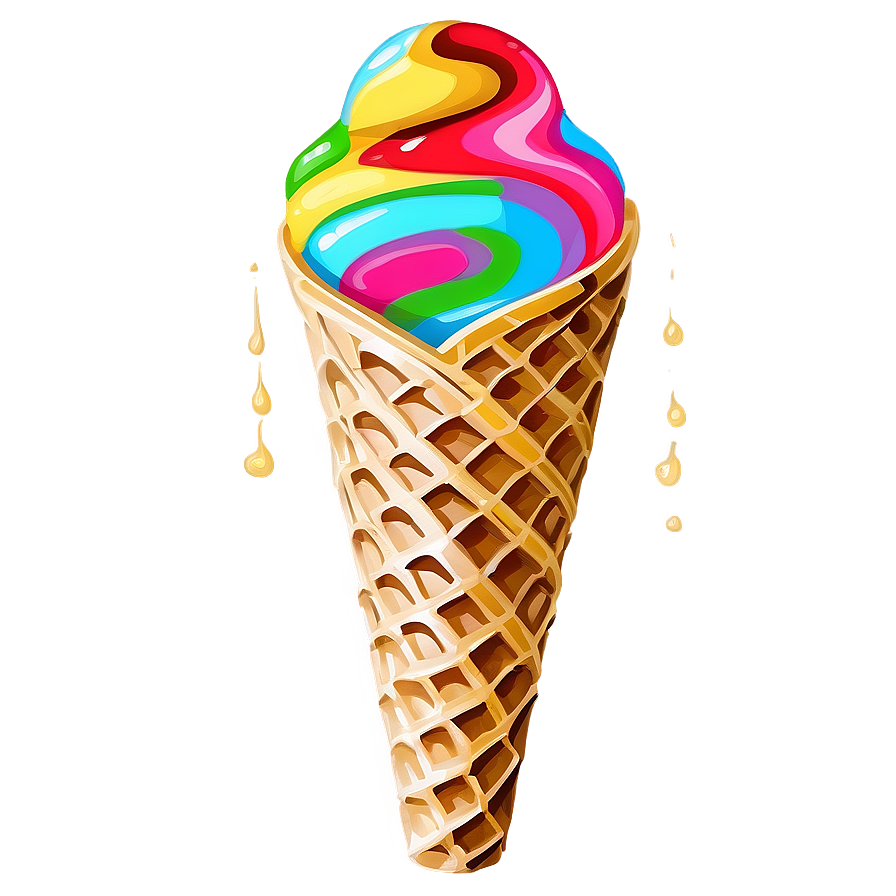 Swirl Waffle Cone Png Num58 PNG Image