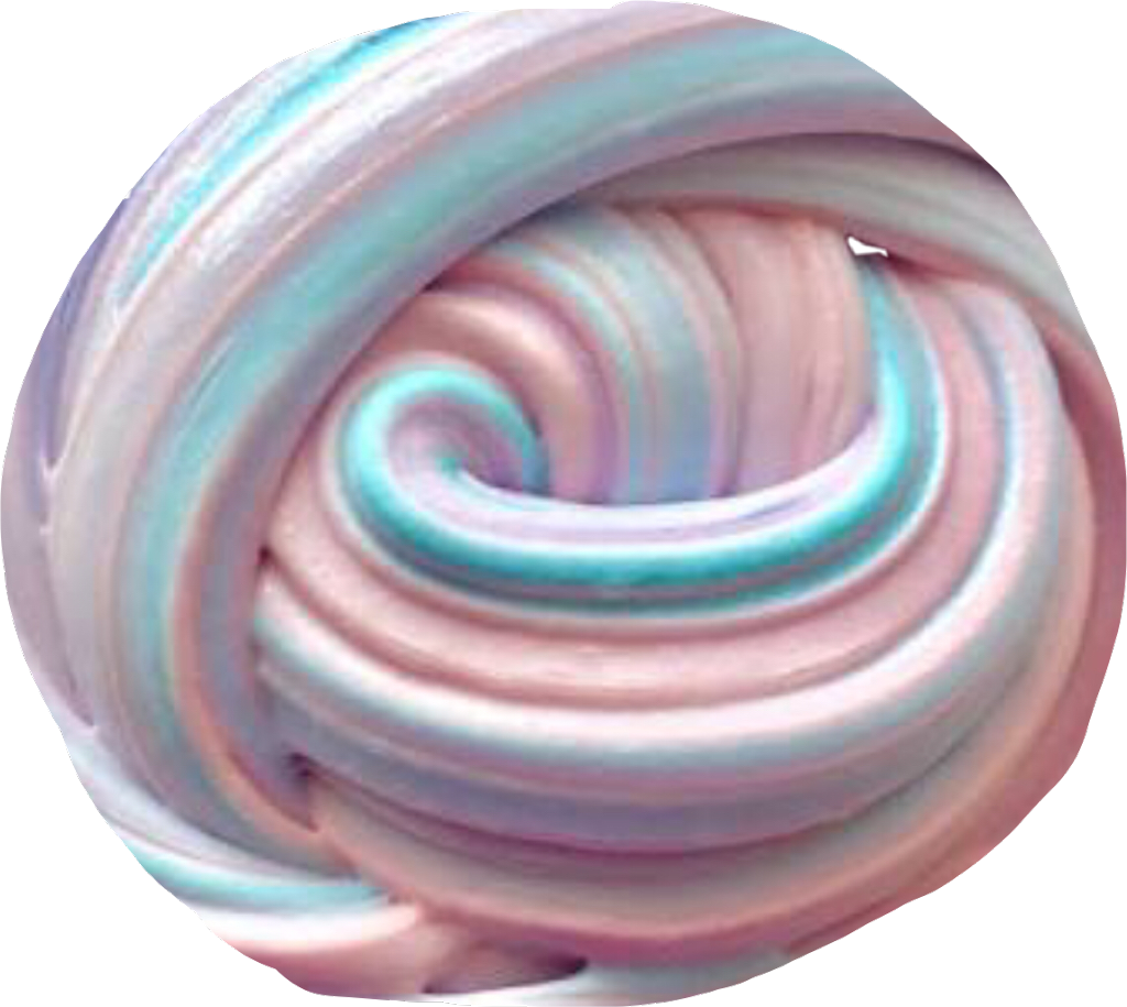 Swirled Pastel Slime Texture PNG Image