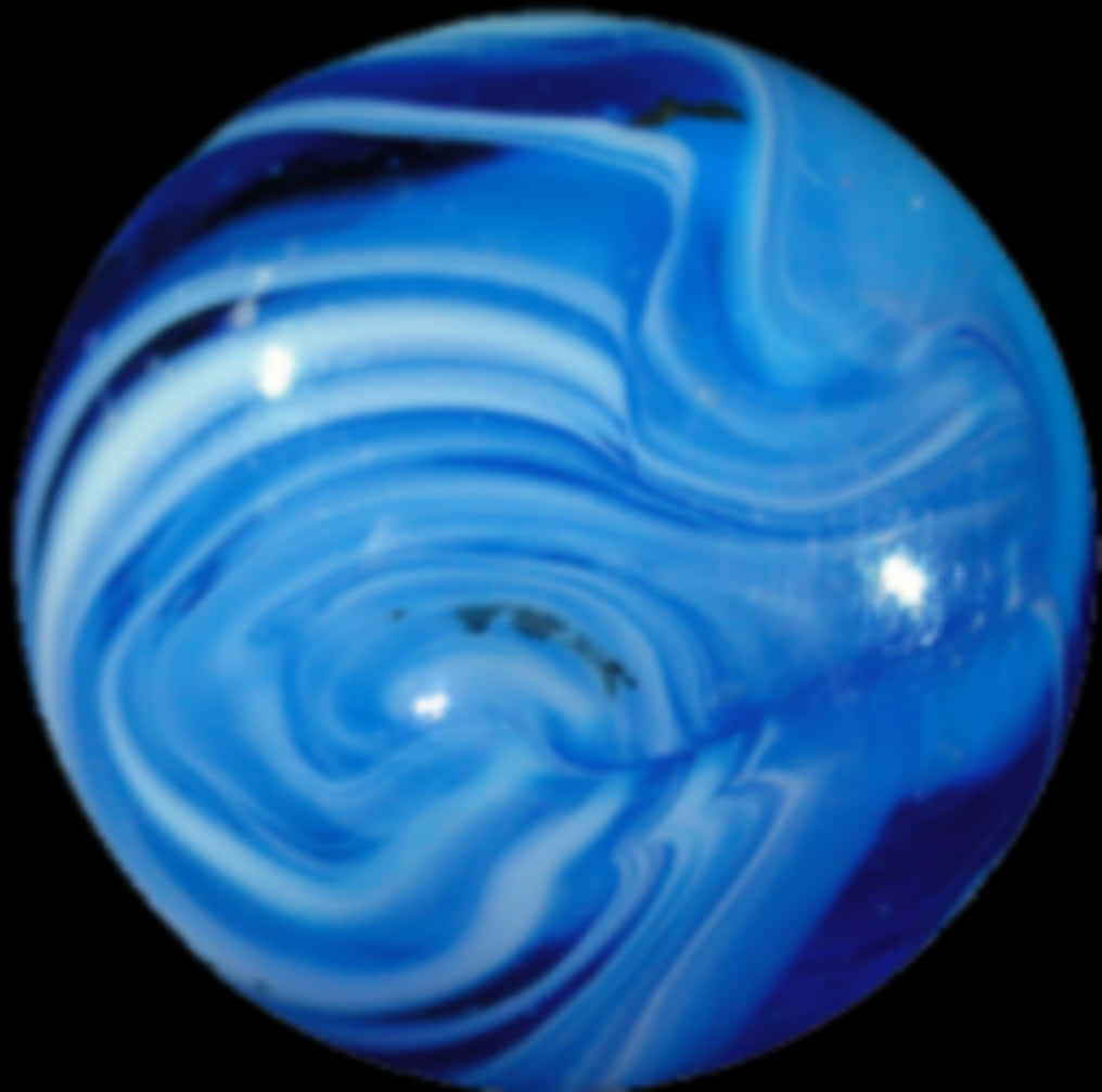 Swirling Blue Marble Pattern PNG Image