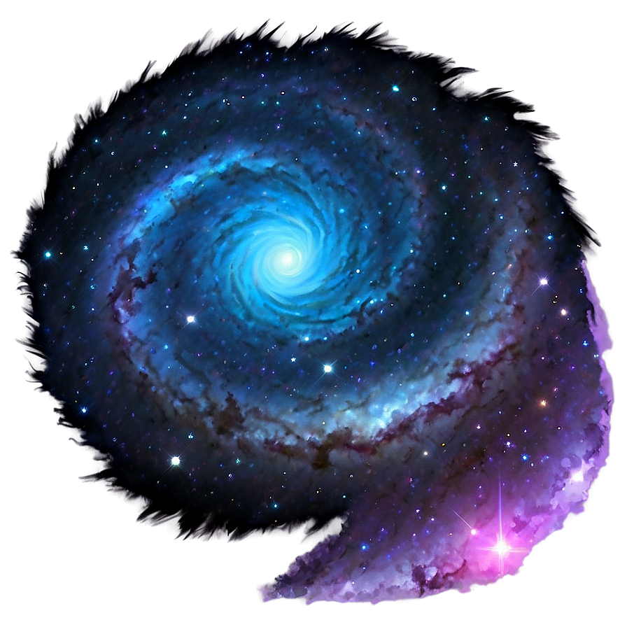 Swirling Galaxy And Stars Png Wpu PNG Image