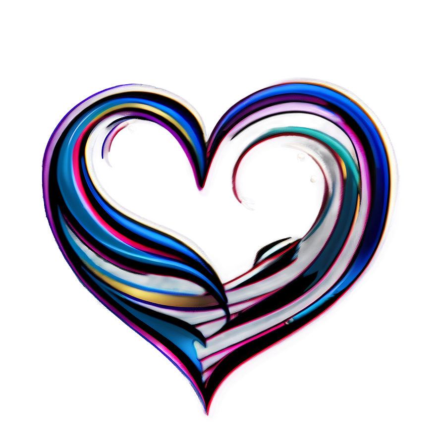 Swirling Heart Tattoo Png C PNG Image