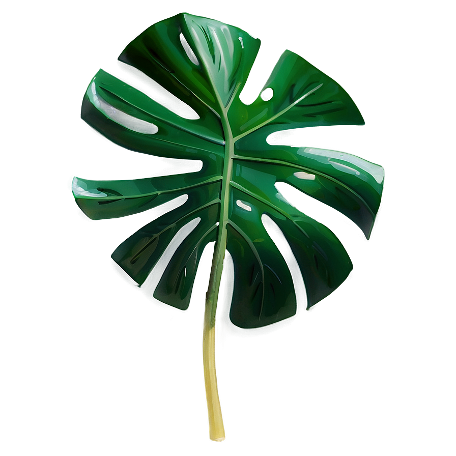 Swirling Monstera Leaf Png Fhu PNG Image