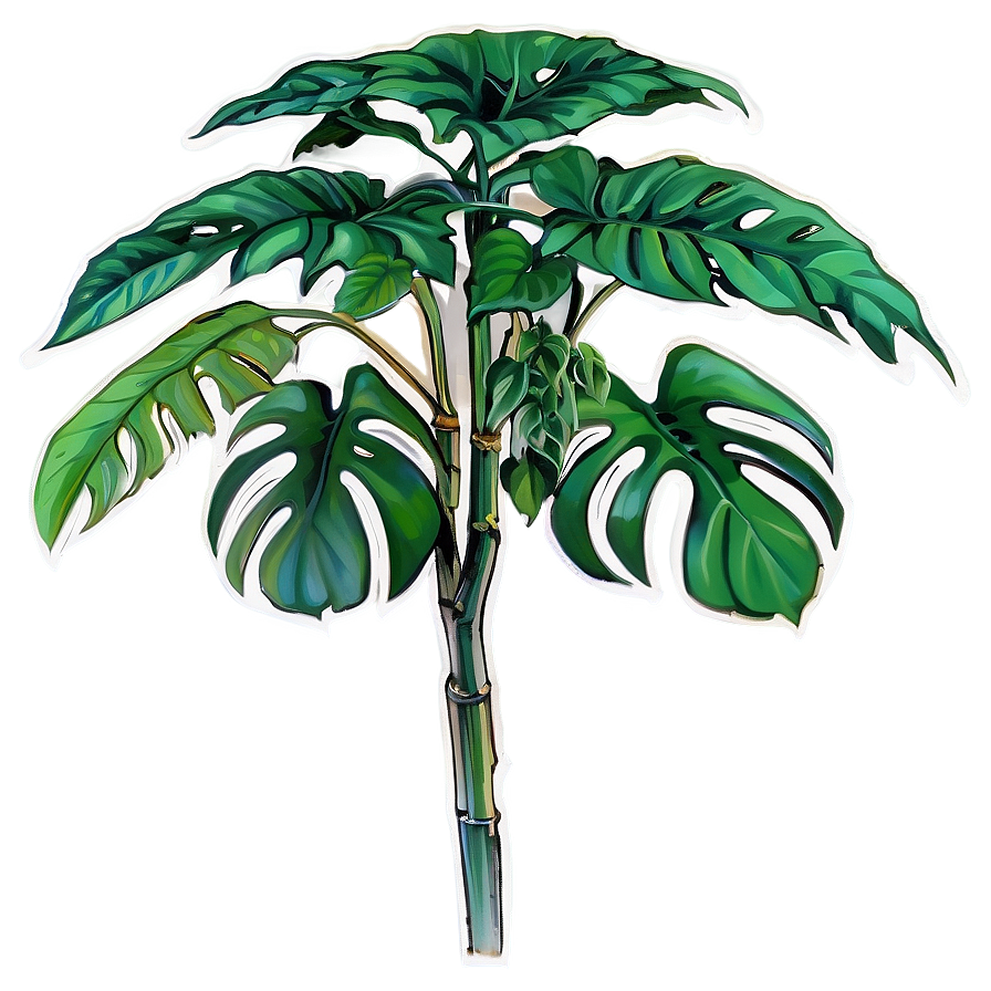 Swiss Cheese Plant Png Ech22 PNG Image