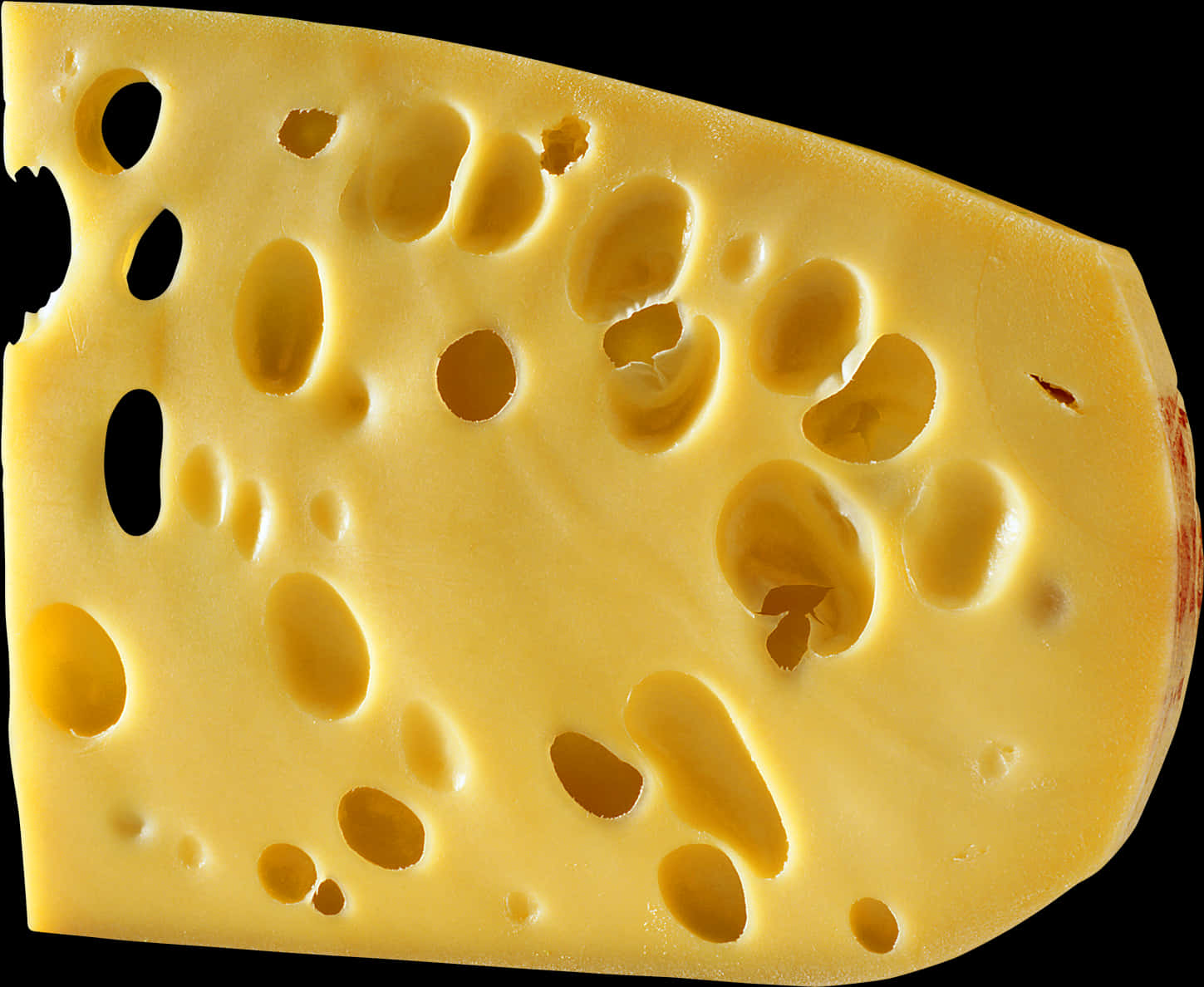 Swiss Cheese Wedge PNG Image