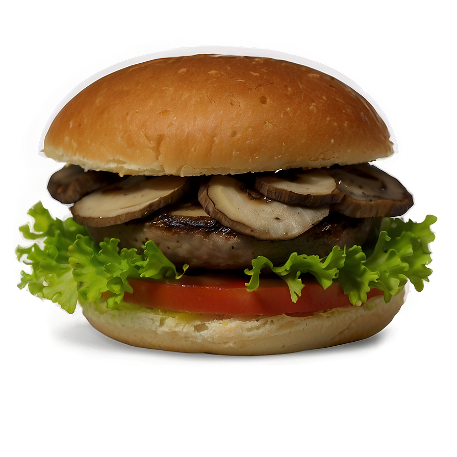 Swiss Mushroom Hamburger Png 47 PNG Image