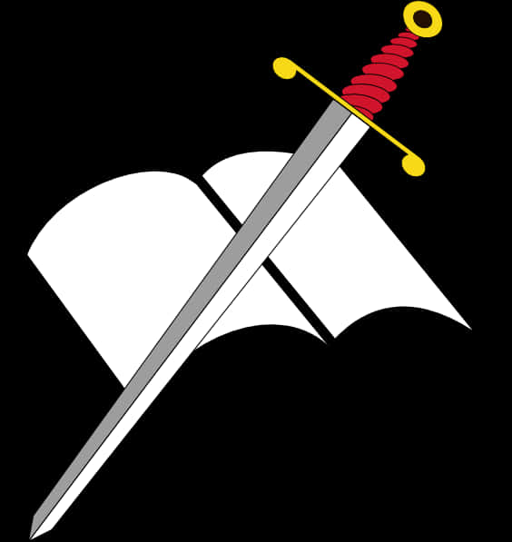 Sword_and_ Open_ Bible_ Graphic PNG Image