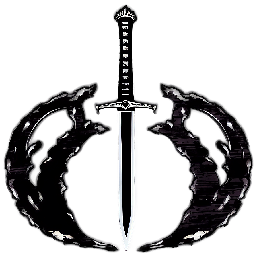 Sword And Shield Silhouette Png 06252024 PNG Image