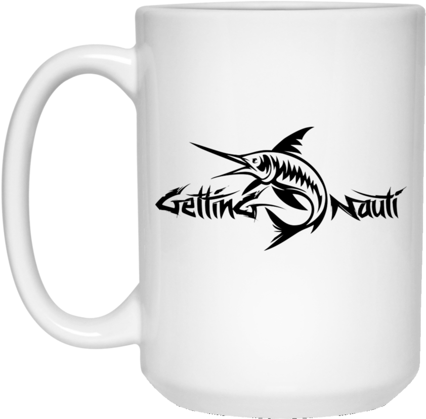 Swordfish Graphic Mug PNG Image