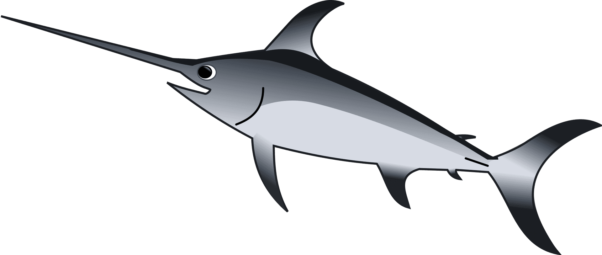 Swordfish Vector Illustration PNG Image