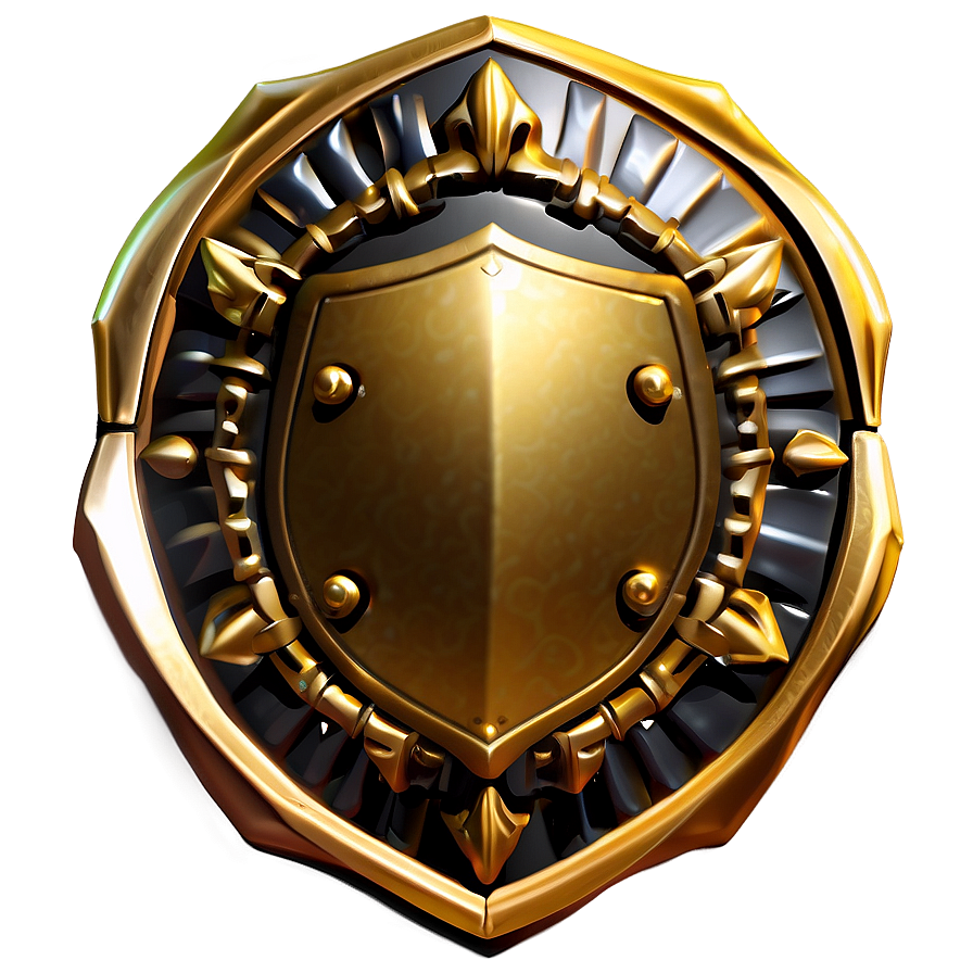 Symbolic Gold Shield Png 92 PNG Image