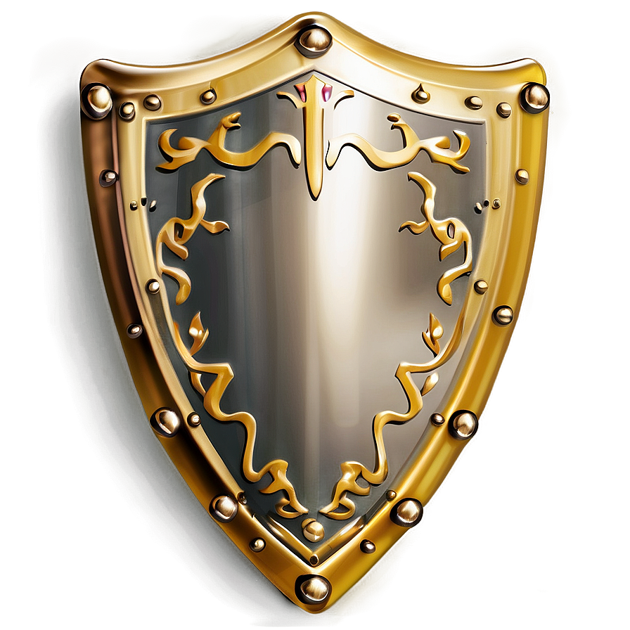 Symbolic Gold Shield Png Bde46 PNG Image