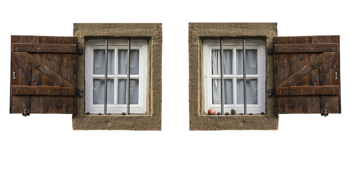 Symmetrical Traditional Windows PNG Image