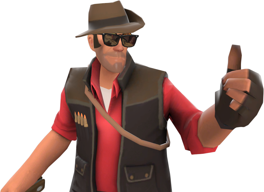 T F2 Spy Thumbs Up PNG Image