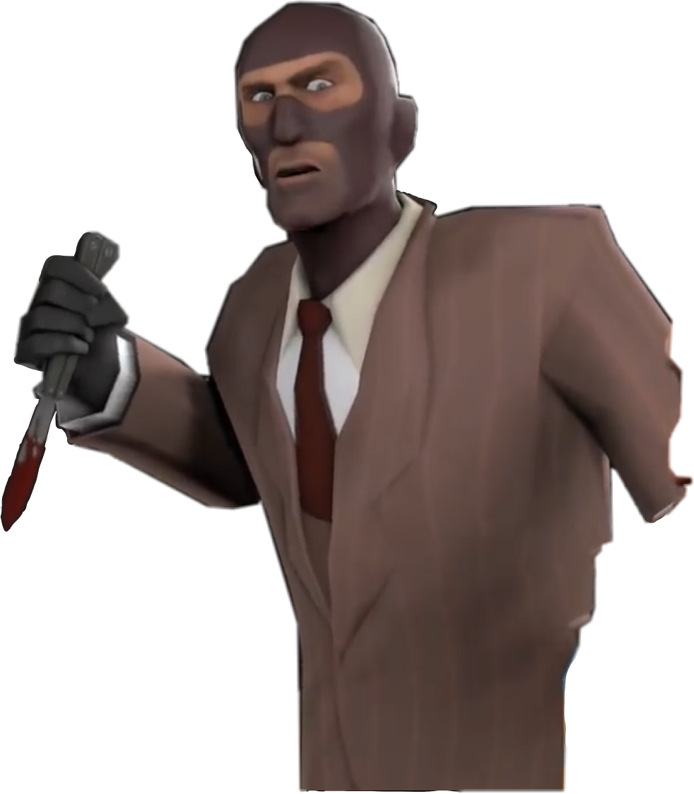 T F2_ Spy_with_ Knife PNG Image