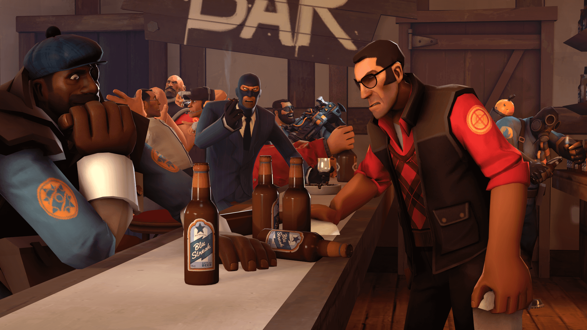 T F2 Team Bar Gathering.png PNG Image