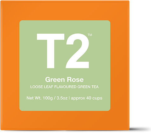 T2 Green Rose Loose Leaf Tea PNG Image