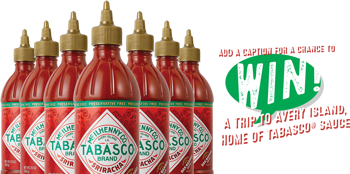 Tabasco Sriracha Sauce Promotion PNG Image