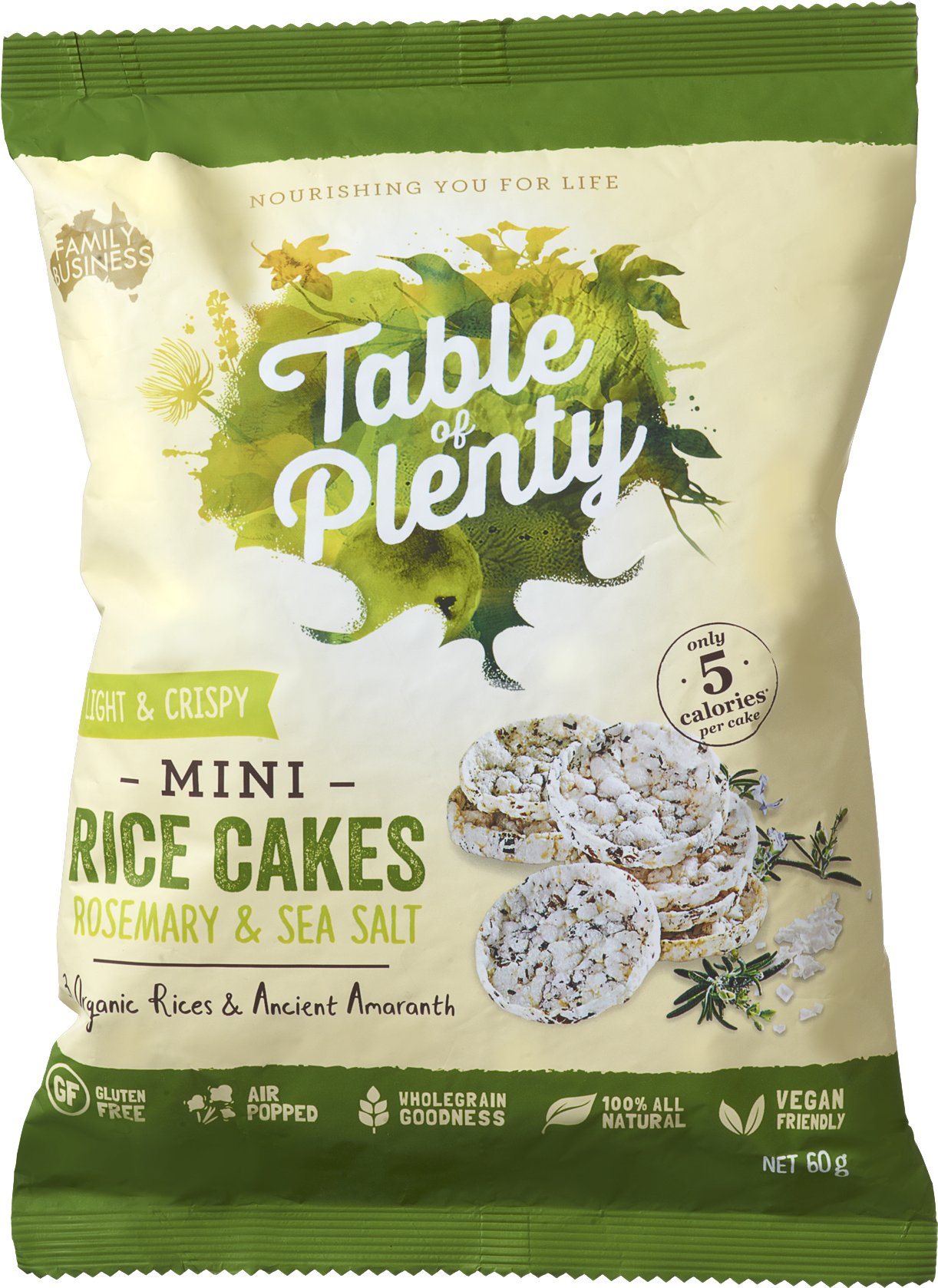 Tableof Plenty Mini Rice Cakes Packaging PNG Image