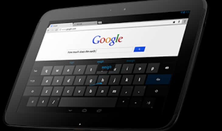 Tablet Google Search Homepage PNG Image